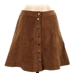 Abercrombie & Fitch Brown Suede Skirt